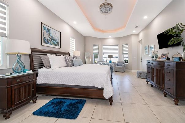 Bedroom, Interior, Recessed Lighting