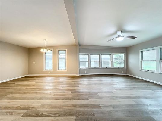 Chandelier, Empty room, Interior, Wood Texture Flooring