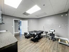 Fitness Equipment, Interior, Recessed Lighting, Wood Texture Flooring