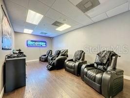 Home Theatre Room, Interior, Recessed Lighting, Wood Texture Flooring