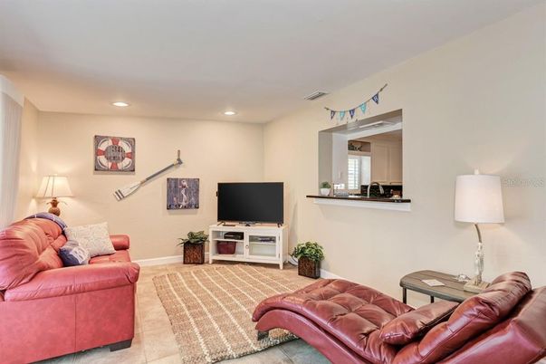 Interior, Living room, Recessed Lighting
