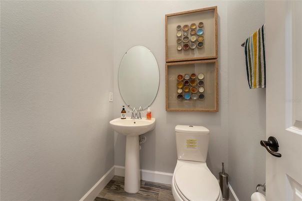 Bathroom, Interior, Wood Texture Flooring