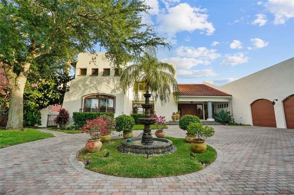 Attached, Backyard, Exterior, Facade, Spanish Mediterranean