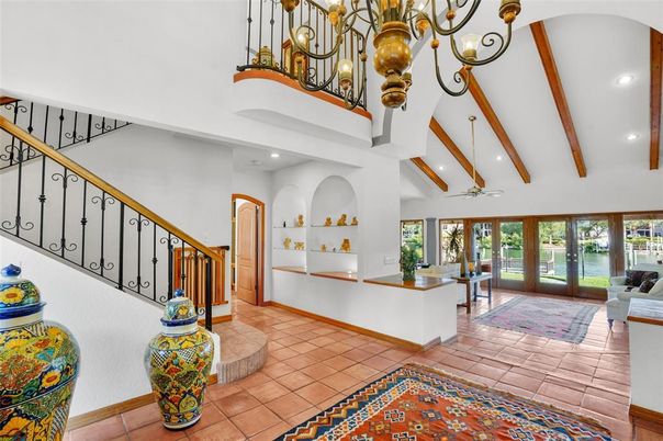 Interior, Recessed Lighting, Wooden Beams