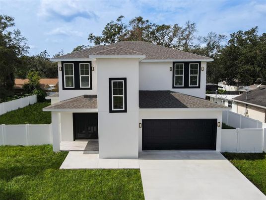 Attached, Exterior, Facade, Modern