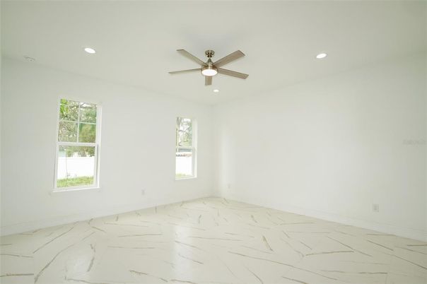 Empty room, Interior, Marble, Recessed Lighting