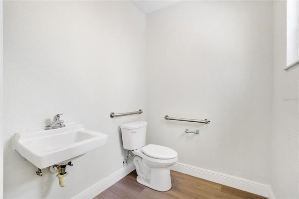 Bathroom, Interior, Wood Texture Flooring