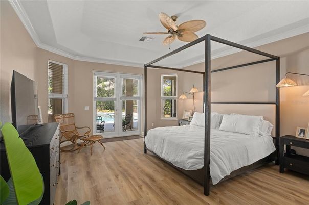 Bedroom, Interior, Wood Texture Flooring