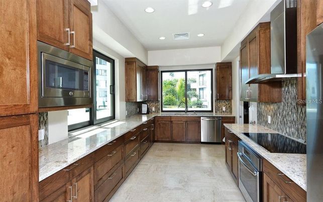 Interior, Kitchen, Recessed Lighting, Stainless Steel Appliances