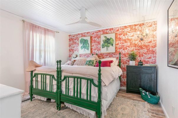 Bedroom, Interior, Wood Texture Flooring