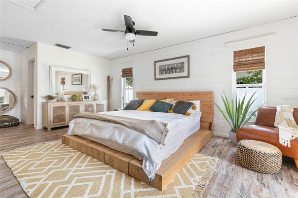 Bedroom, Interior, Wood Texture Flooring