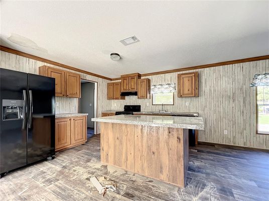Interior, Kitchen, Wood Texture Flooring