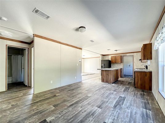 Interior, Kitchen, Wood Texture Flooring