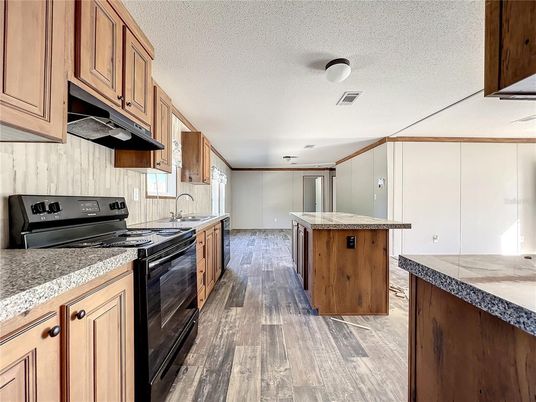 Interior, Kitchen, Wood Texture Flooring