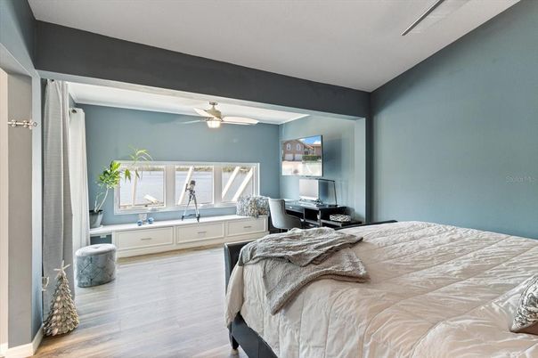 Bedroom, Interior, Wood Texture Flooring