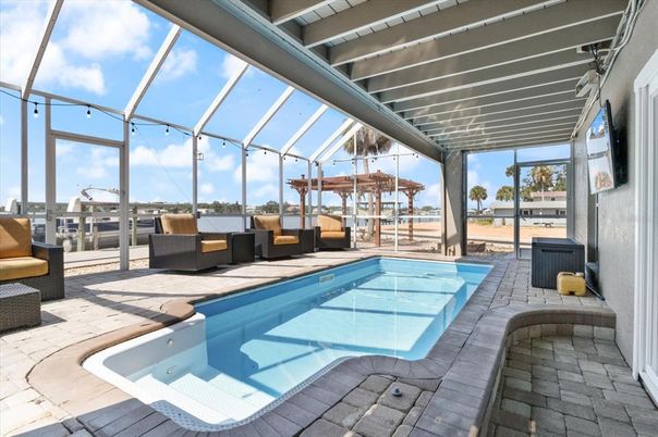 Glass Ceilings, Interior, Pool, Sun Room