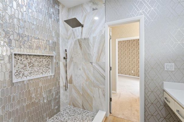 Bathroom, Interior, Marble Walls