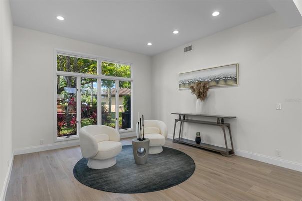 Interior, Recessed Lighting, Wood Texture Flooring