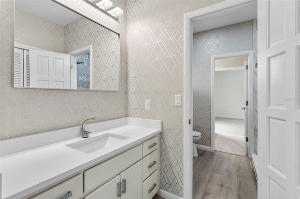 Bathroom, Interior, Wood Texture Flooring
