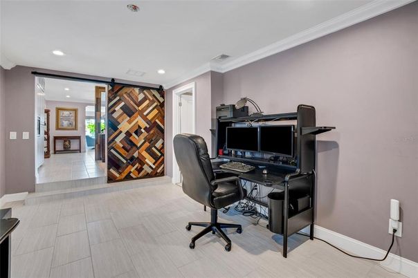 Home Office, Interior, Recessed Lighting