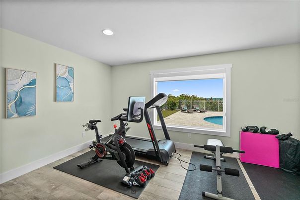 Fitness Equipment, Interior, Recessed Lighting