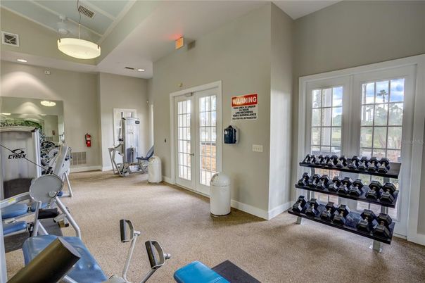 Fitness Equipment, Gym, Interior, Recessed Lighting