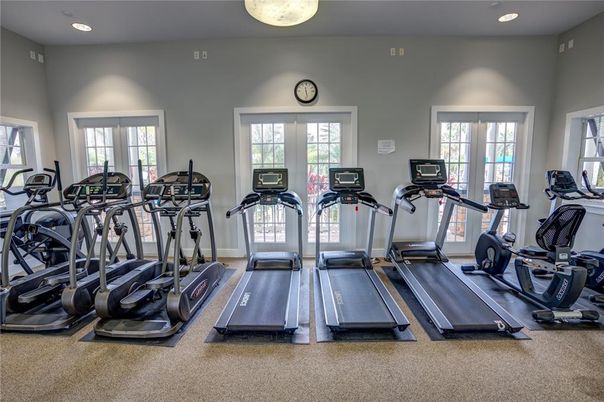 Fitness Equipment, Gym, Interior, Recessed Lighting