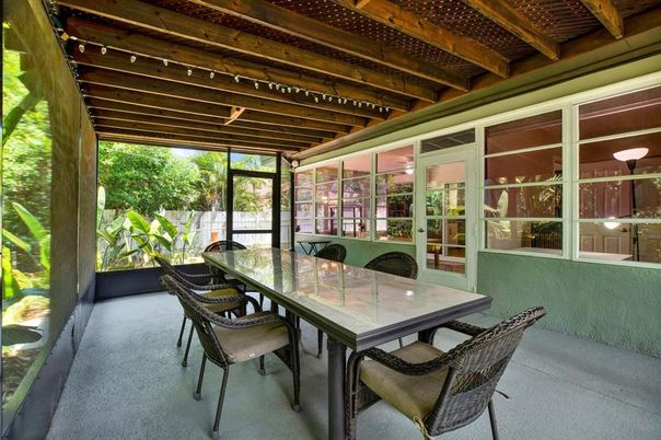 Dining room, Interior, Sun Room, Wooden Beams