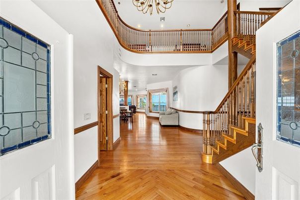 Chandelier, Interior, Recessed Lighting, Wood Texture Flooring