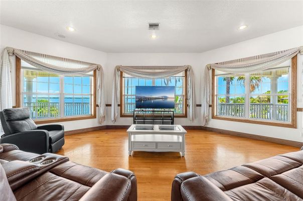 Home Theatre Room, Interior, Living room, Recessed Lighting, Wood Texture Flooring