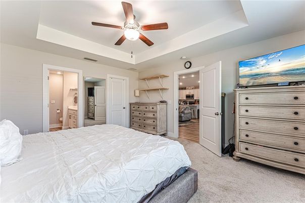 Bedroom, Interior, Recessed Lighting