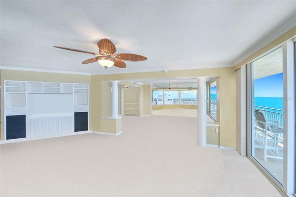 Empty room, Interior, Water