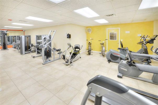 Fitness Equipment, Gym, Interior, Recessed Lighting