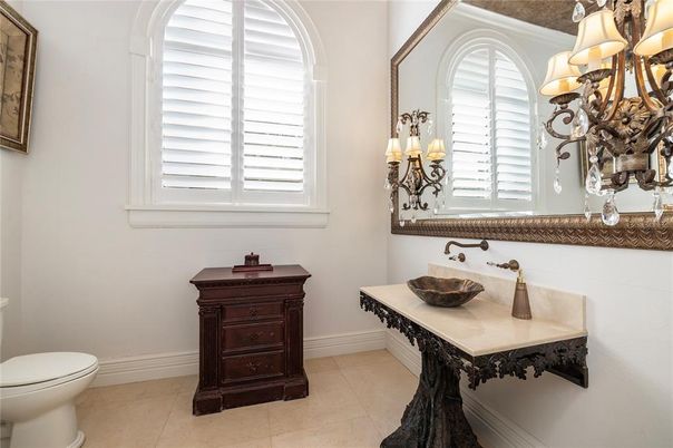 Bathroom, Chandelier, Interior