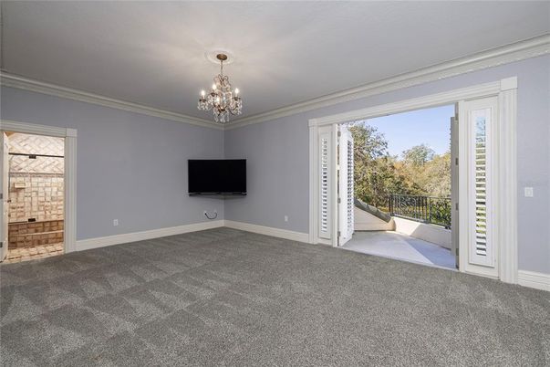 Chandelier, Empty room, Interior
