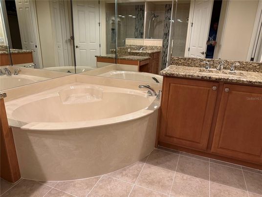 Bathroom, Dual Sink Vanities, Glass Shower, Interior