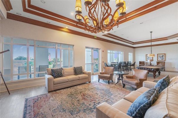 Chandelier, Dining room, Interior, Living room, Pendant Lights, Recessed Lighting, Wood Texture Flooring