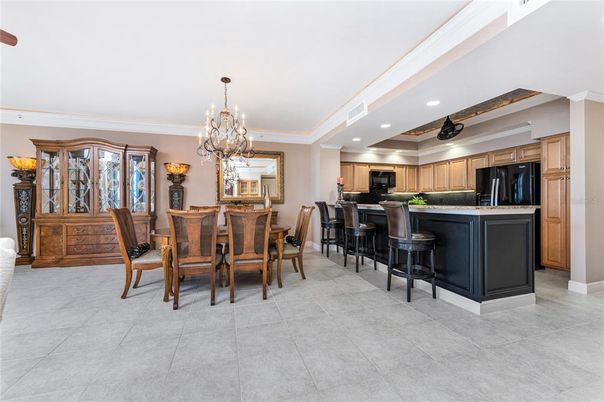 Chandelier, Dining room, Interior, Kitchen, Recessed Lighting