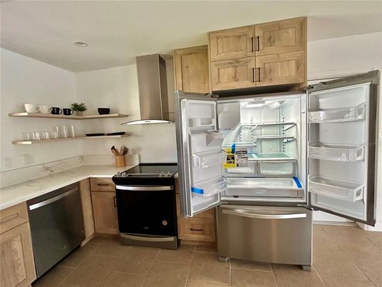 Interior, Kitchen, Recessed Lighting, Stainless Steel Appliances