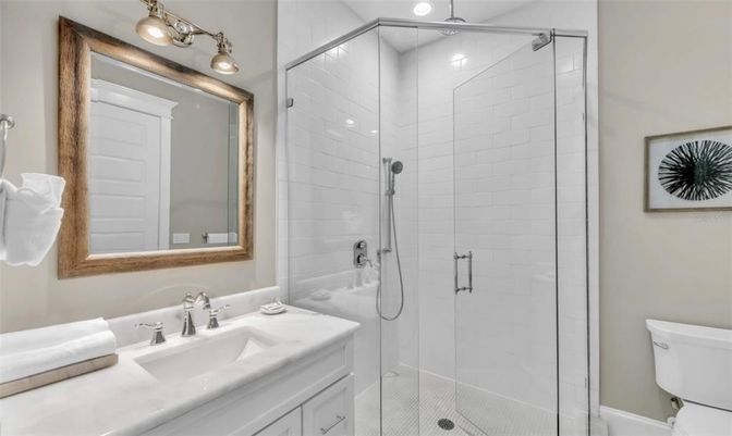 Bathroom, Glass Shower, Interior