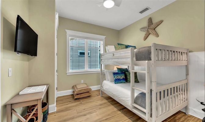 Bedroom, Interior, Wood Texture Flooring
