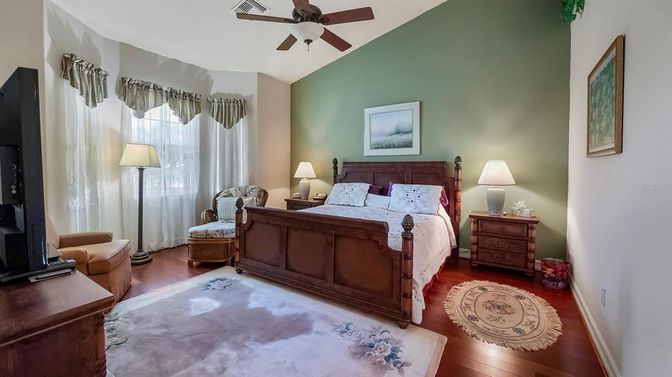 Bedroom, Interior, Wood Texture Flooring
