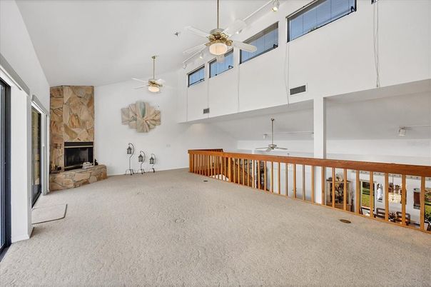 Fireplace, Interior, Stone Walls