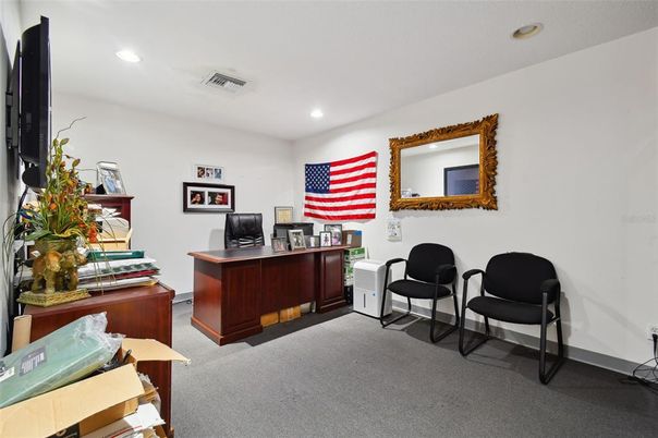 Home Office, Interior, Recessed Lighting
