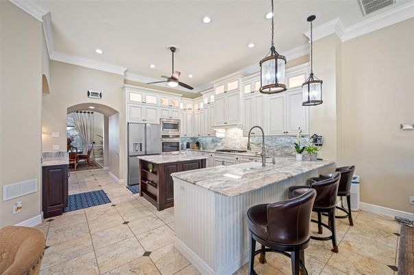 Interior, Kitchen, Pendant Lights, Recessed Lighting, Stainless Steel Appliances