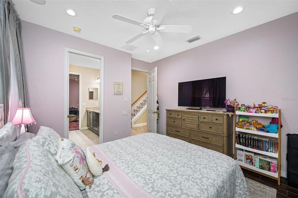 Bedroom, Interior, Recessed Lighting