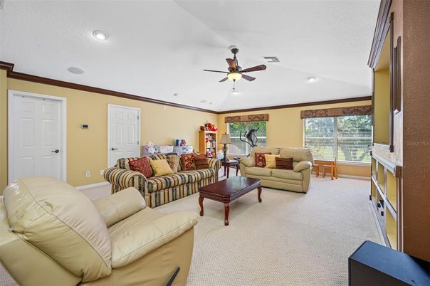 Interior, Living room, Recessed Lighting