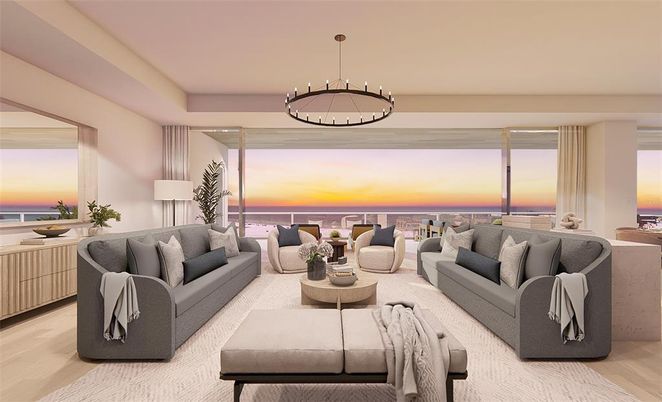 Interior, Living room, Pendant Lights, Water, Wood Texture Flooring