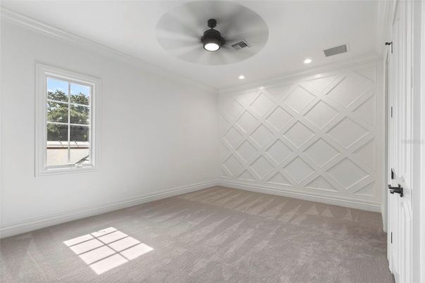 Empty room, Interior, Recessed Lighting