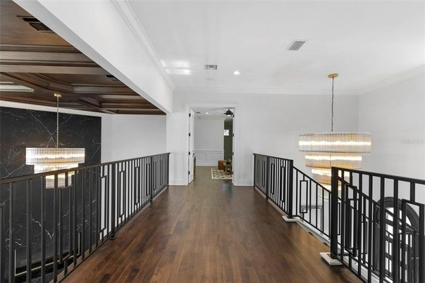 Chandelier, Interior, Recessed Lighting, Wood Texture Flooring
